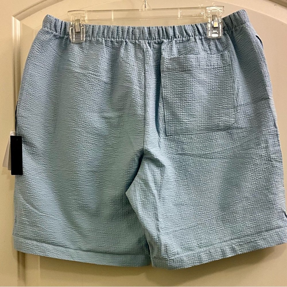 NWT $85 onia Pull on Seersucker Blue Short M - Picture 7 of 11